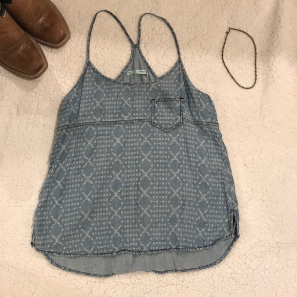 Maurice’s Denim Strappy Tank Small - Picture 1 of 6